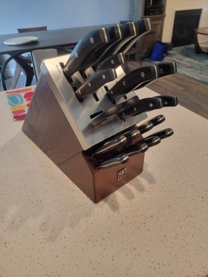 HENCKELS Definition 20-Piece Self-Sharpening Knife Block Set for Paring  Boning Santoku Chefs Car - Matthews Auctioneers