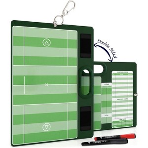 SCRIBBLEDO Lacrosse 15”x10.5” Coach Dry Erase Board with 2 Markers - 1 of 4