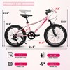KTMBDW Kids Bike Balance to Pedal Dual Handbrake Toddlers Boys Girls Bicycle 20 Inch for Age 3-10 Boys and Girls Years - 4 of 4