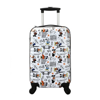 Disney Mickey Mouse And Minnie Rolling Mouse Wheels : Target Luggage Inch White 20 With Carry-on