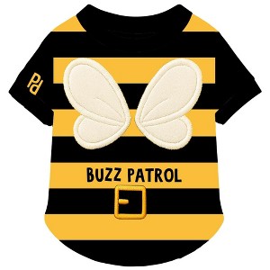 Parisian Pet 'Buzz Patrol Bee' Halloween Costume for Dogs & Cats – Adorable Bee Dog Costume, Pet Halloween Outfit, Yellow and Black - 1 of 3