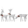 vidaXL Christmas Reindeers 6 pcs Silver Cold White Mesh - 3 of 4