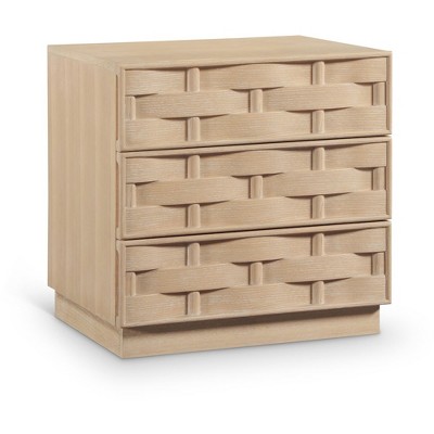 Meridian Furniture,Weave Natural Nightstand