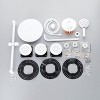 PAGED Wall Mounted Shower Head Rain Shower Head with Hand Shower, 12 Inch Shower Head and Tub Spout for Bathroom, Locker Room - 2 of 4