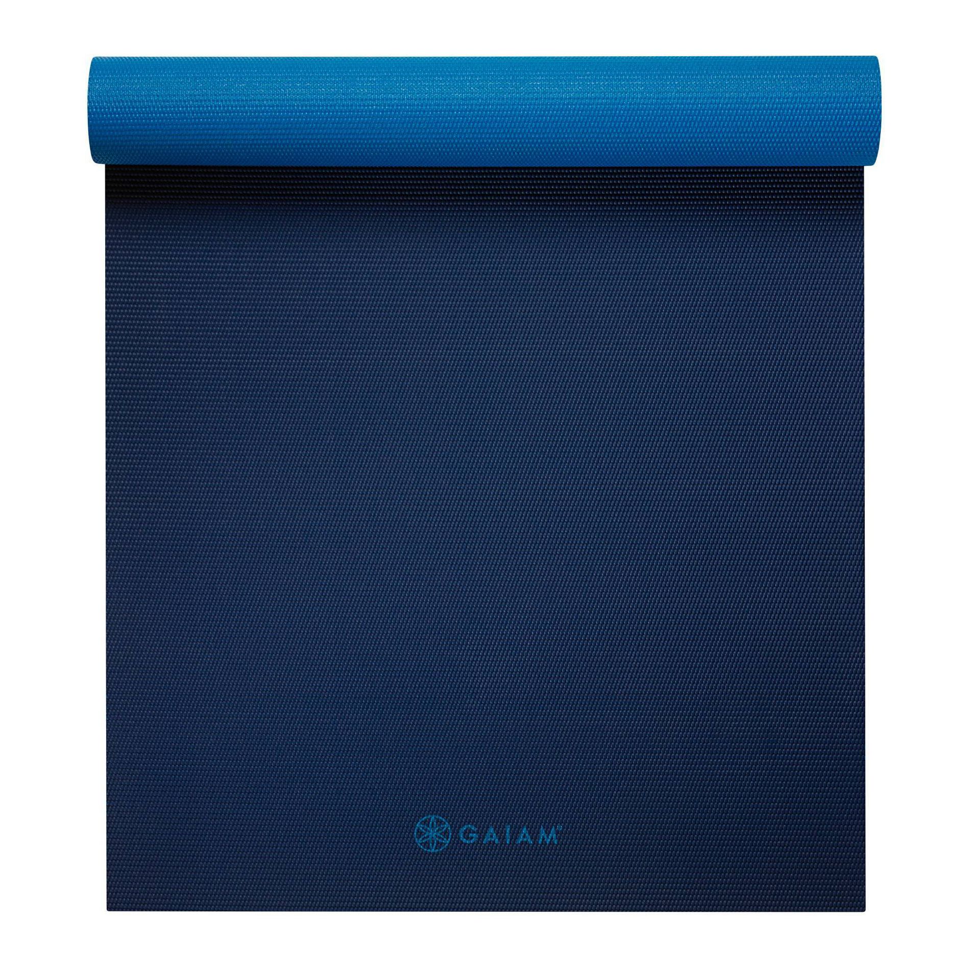 Gaiam Longer/Wider Yoga Mat - Blue(6mm)