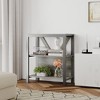 COZONY 3/4/5-Tier Industrial Bookshelf with LED Lights — Metal Open Shelf Bookcase, Heavy Duty Tall Storage for Bedroom, Office & Living Room - 4 of 4