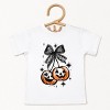 Coquette Pumpkin Cherries - Youth Short Sleeve Graphic T-Shirt and Toddler Short Sleeve Graphic T-Shirt - 2 of 3