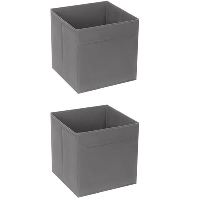 REGALWOVEN Fabric Reinforced Storage Bin for Organizing Clothes Books 2 Pcs