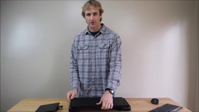 Black Adjustable Aluminum Keyboard and Mouse Platform