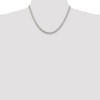 Black Bow Jewelry Men's 5mm, Sterling Silver Round Solid Spiga Chain Necklace - 2 of 4