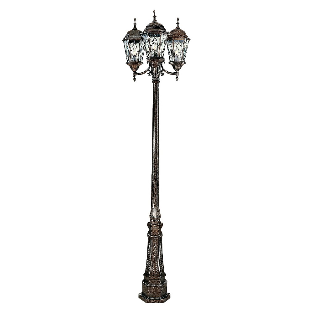 UPC 736916192941 product image for Manhattan 3 Outdoor Lantern Post Bronze | upcitemdb.com