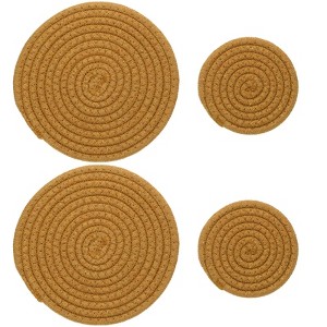 Unique Bargains House Indoor Gardening Plant Mat 4 Pcs - 1 of 4