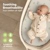 KeaBabies Organic Bassinet Sheet for Baby Girls, Boys, 2-Pack Soothe Bassinet Fitted Sheets, Bedside Bassinet Mattress Sheet - 4 of 4