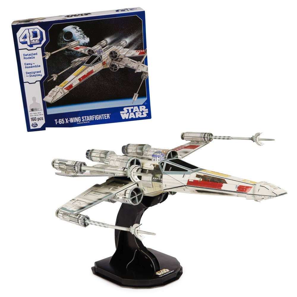 4D BUILD - Star Wars T-65 X-Wing Starfighter Model Kit Puzzle 160pc