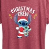 Women's - Lilo and Stitch - Christmas Crew Short Sleeve Graphic T-Shirt - 2 of 4