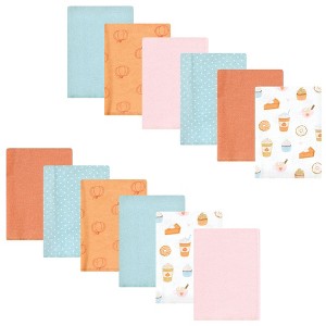 Luvable Friends Hudson Baby Flannel Burp Cloths 12pk - 1 of 2