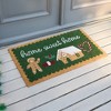 Design Imports Christmas Natural Coir Fiber Doormat, Non-Slip PVC Backing, Home Sweet Home - 3 of 4