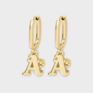 Bijoux Sport by Luv Aj MLB Gold Logo Huggie Earrings - 1 of 3