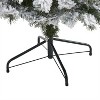 5ft. Flocked Fir Artificial Christmas Tree with 150 LED Lights – Petite Winter Wonderland Holiday X-Mas Glow - 4 of 4