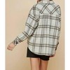 Women's Plaid Mohair Wool Shacket - lime + chili S/M - 2 of 3