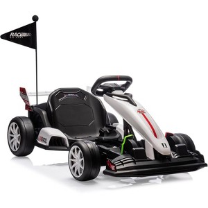24V Go Kart Electric Drift Kart Car with Adjustable Seat - 1 of 4