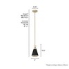 Klein 6" Mini Pendant Art-Deco Ceiling Light Alturas Gold Finish - 2 of 4
