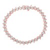 Haus of Brilliance Silver 1/10 Cttw Diamond Round Miracle Plate and "S" Link Tennis Bracelet - 4 of 4