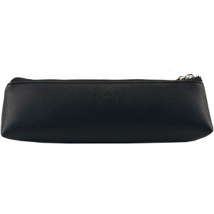 Fmeida Pencil Bag Pen Case Cosmetic Pen Pencil Stationery Pouch Bag Case/PU Leather Small Pencil Apricot - 1 of 4