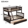 Kumasinova Bunk Bed with 2 Drawers,Convertible Bed Frame with Ladder and Guardrail,Kids Wood Bed Frame with Strong Wooden Slats - 2 of 4