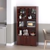 Bookshelf, 5 Tier Open Bookcase and Bookshelf, Modern Bookcase with Doors,Bookcase Storage Organizer Shelf, 63 in Tall Display Storage Shelves - 4 of 4