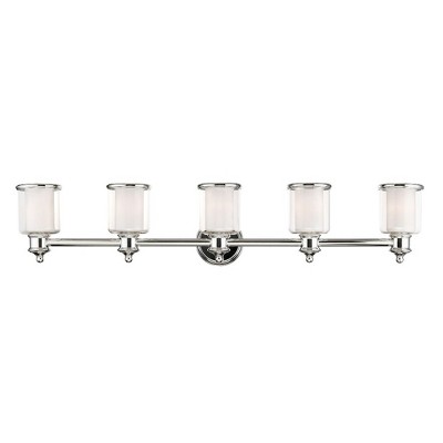 Livex Lighting Middlebush 5 - Light Vanity in  Polished Nickel
