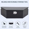 Large 39x17x12" Aluminum Tool Box, Weatherproof Trailer Storage with Lock, Durable Truck Bed Organizer for Work & Camping - 4 of 4