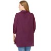 Woman Within Three-Quarter Sleeve Popover Blouse - 3 of 4