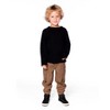 Deux par Deux Boy Organic Cotton Jersey Pocket T-Shirt Black - 2 of 4