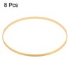 Unique Bargains Bamboo Handmade DIY Craft Wedding Dream Catcher Floral Hoops 8 Pcs - 3 of 3