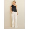 VENUS Womens Bow Detail One-Shoulder Top - 3 of 4