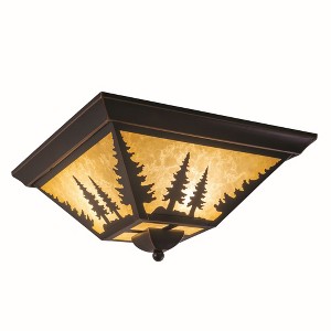 Vaxcel Yosemite 3 - Light Flush Mount in  Burnished Bronze - 1 of 4
