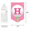 Big Dot of Happiness Golf Girl - Pink Birthday Party Bunting Banner - Party Decorations - Happy Birthday - 3 of 4