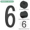 Unique Bargains Durable Acrylic Waterproof 3D Floating Appearance House Numbers 1 Pc - 2 of 4