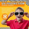 4E's Novelty 12 Pack Checkered Race Car Sunglasses - Party Favors for Kids & Adults - 2 of 4