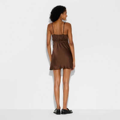 Women's Lace Trim Mini Slip Dress - Wild Fable