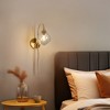 LNC Temporaneog 6-in 1-Lights Polished Gold with Clear Glass Modern/Contemporary  Indoor Wall Lights - 4 of 4