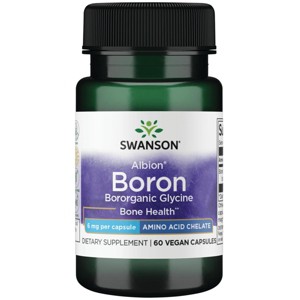 Swanson Mineral Supplements Albion Boron Bororganic Glycine 6 mg 60 Caps. - 1 of 2