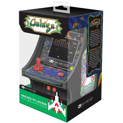 micro player retro arcade galaga