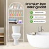 YIYIBYUS Over the Toilet Storage Rack, 3 Tiers White Bathroom Storage Shelves - 3 of 4