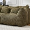 CAVINAS Chenille Bean Bag Chair with High-Resilience Foam,Lazy Sofa Chair with Armrest and 2 Seats,Lounge Chair for Living Room - 4 of 4