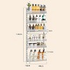6 Tier Hanging Over Door Spice Rack, Pantry Organizers and Storage Organizer, D-uty Heavy Metal Over The Door Spice Box Organizer, Large - 4 of 4