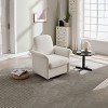 TOAOTBNBO 360° Swivel Upholstered Recliner Chair, Home Seating Accent Chair with High Back Comfy Nursery Arm Chair for Adults, Beige - 4 of 4