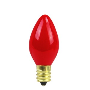 Northlight Pack of 25 Opaque Red C7 Christmas Replacement Bulbs - 1 of 1