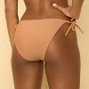 Women's Side-Tie Low-Rise Cheeky Coverage Bikini Bottom - Shade & Shore™ Brown - 2 of 4